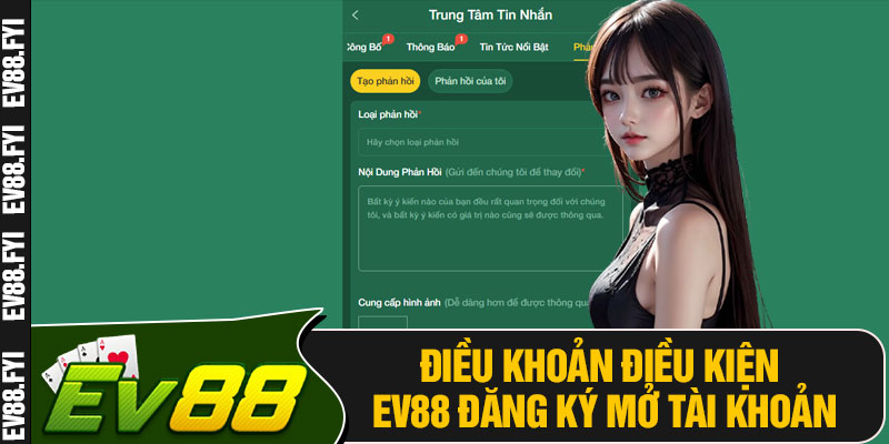 Điều Khoản Điều Kiện EV88 Đăng Ký Mở Tài Khoản