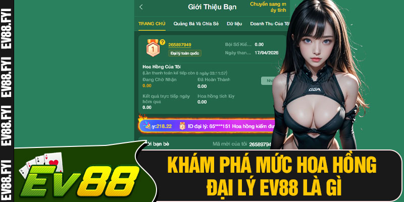 Khám Phá Mức Hoa Hồng Đại Lý EV88 Là Gì